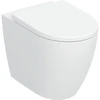 Image de Geberit iCon Ensemble WC sur pied, cuvette à chasse profonde 35,5x56cm, blanc, avec abattant, blanc