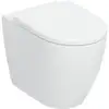 Image de Geberit iCon Ensemble WC sur pied, cuvette profonde 35,5x56 cm, blanc, avec siège, blanc