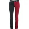 Image de Black Premium by EMP Femme Pantalon Slim Rouge Noir W32L34