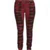Image de Rock Rebel by EMP Femme Pantalon Rouge en Look Batik W30L32