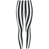 Image de Gothicana by EMP Femme Leggings rayés Noir/Blanc 3XL