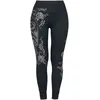 Image de Rock Rebel by EMP Femme Leggings Noirs avec imprimé Rock Rebelle S