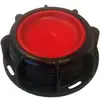 Image de IBC Container bouchon avec ventilation, PP, noir/rouge, IBC IG 2" (S60x6)