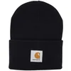 Image de Carhartt Bonnet à Revers en Tricot pour Homme, Noir, Taille Unique