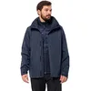 Image de Jack Wolfskin Luntal 3 en 1 Veste Homme, Bleu Nuit, m