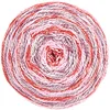 Image de Bobbel Cotton Dégradé de couleurs Rico Creative Cotton Stripes 08 berries, 250 g de laine de coton pour crochet ou tricot