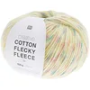 Image de Fil en coton mélangé Rico Creative Cotton Flecky Fleece Couleur 08, laine colorée avec pois colorés pour tricot ou crochet