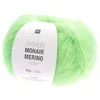 Image de Laissez-vous Envelopper de Luxe : Pelote de Laine FASHION MOHAIR MERINO CHUNKY - Rico Design. Color : 022 Vert Clair