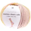 Image de Laine à chaussette Superba Merino + Linen + Silk 4 fils - 100 gr - Rico Design