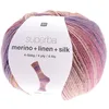 Image de Laine à chaussette Superba Merino + Linen + Silk 4 fils - 100 gr - Rico Design