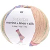 Image de Laine à chaussette Superba Merino + Linen + Silk 4 fils - 100 gr - Rico Design