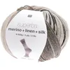 Image de Laine à chaussette Superba Merino + Linen + Silk 4 fils - 100 gr - Rico Design