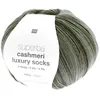 Image de Pelote de Laine à Chaussettes Superba Cashmeri Luxury Socks 4 fils - 100g - Rico Design : Douceur et Luxe pour Vos Pieds. Color : Vert (017 - Olive)
