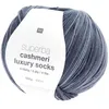 Image de Pelote de Laine à Chaussettes Superba Cashmeri Luxury Socks 4 fils - 100g - Rico Design : Douceur et Luxe pour Vos Pieds. Color : Bleu (019 - bleu)