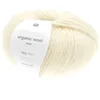 Image de Essential Organic Wool Laine 50 g   Couleur : 1   Crème   Fil flammé léger et doux pour tricot d'hiver