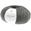 Image de Essential Organic Wool Laine 50 g   Couleur 5   Anthracite   Fil flammé léger et doux pour tricot d'hiver