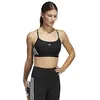 Image de Adidas Aeroreact Training Light-Support 3-Stripes Sports Bra Female Adult, Black/White, XXS D