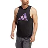Image de adidas Homme Designed for Movement HIIT Training Tank Top, Black / Preloved Fuchsia, M
