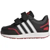 Image de adidas Vs Switch 3 Lifestyle Running Hook And Loop Strap Shoes Mixte enfant Chaussures de course , Core Black / Cloud White / Vivid Red, 23 1/2 EU