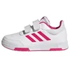 Image de adidas Mixte bébé Tensaur Hook and Loop Shoes, Cloud White / Real Magenta / Black, 20 EU