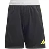 Image de Adidas Mixte Enfant Shorts (1/4) Short D'Entraînement Tiro 23 Competition, Black/Team Light Grey/Impact Yellow, HU1298, 164