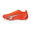 Image de PUMA Men's Sport Shoes ULTRA MATCH MG Soccer Shoes, ULTRA ORANGE-PUMA WHITE-BLUE GLIMMER, 44