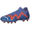 Image de PUMA Unisex Adults' Sport Shoes FUTURE PRO FG/AG Soccer Shoes, BLUE GLIMMER-PUMA WHITE-ULTRA ORANGE, 42
