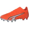 Image de PUMA Women's Sport Shoes ULTRA MATCH FG/AG WN'S Soccer Shoes, ULTRA ORANGE-PUMA WHITE-BLUE GLIMMER, 38