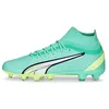Image de Puma Chaussures de Football Ultra Pro FG/AG pour Homme, Puma Electrique Menthe Poivrée Blanc Jaune Rapide, 45 EU
