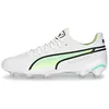 Image de Puma Chaussures de football pour femme King Ultimate FG/AG 107262 PUMA Blanc/noir/jaune/menthe poivrée, Puma blanc, noir, jaune, menthe poivrée, 40.5 EU