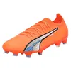 Image de PUMA Ultra Ultimate FG/AG Chaussures de Football Unisexes pour Enfant, Orange - Bleu, 40 EU