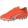 Image de PUMA Play MG Jr Chaussure de Football, Ultra Orange White Blue Glimmer, 38.5 EU