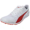 Image de Puma Men Evospeed Distance 11 Track and Field Shoe, Puma White-Puma Red-Metallic Silver, 45 EU