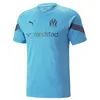 Image de PUMA Maillot d’entraînement de Football Olympique de Marseille Homme L Parisian Night Bleu Azur Blue