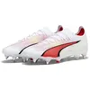 Image de PUMA Chaussures de Football Ultra Ultimate MxSG 40 White Black Fire Orchid Red