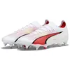 Image de PUMA Chaussures de Football Ultra Ultimate MxSG 42 White Black Fire Orchid Red