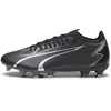Image de Puma Chaussures de Football Ultra Match FG/AG Unisexes, Puma Black Asphalt, 42.5 EU