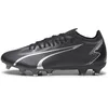 Image de Puma Chaussures de Football Unisexe Ultra Match FG/AG, Puma Black Asphalt, 44.5 EU