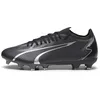 Image de Puma Chaussures de Football Unisexe Ultra Match FG/AG, Puma Black Asphalt, 46 EU