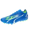Image de PUMA Homme Ultra Match MG Chaussure de Football, Ultra Bleu Puma Blanc Pro Vert, 46 EU