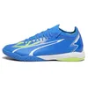 Image de PUMA Homme Match It Chaussure de Football, Ultra Blue White Pro Green, 44 EU