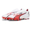 Image de Puma Mixte Ultra Match FG/AG Chaussure de Football, Black Fire Orchid, 44 EU