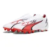 Image de Puma Mixte Ultra Match FG/AG Chaussure de Football, Black Fire Orchid, 44.5 EU
