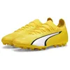 Image de Puma Ultra Ultimate MG, Chaussures de Sport Unisexes pour Adultes, Yellow Blaze White Black, 40 EU, Yellow Blaze Puma White Puma Black, 40 EU