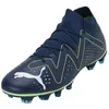 Image de PUMA FUTURE MATCH FG/AG JR, Chaussures de Sport Mixte Enfant, Bleu Persan Puma Blanc Pro Vert, 42 EU