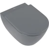 Image de V&B Subway 2.0 WC suspendu, cuvette profonde 37x56 cm, D-Flush, sans rebord, graphite C-plus