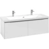 Image de V&B Meuble sous-lavabo Subway 3.0 127,2x42,9x47,8cm, avec LE/Gr AL g, Bri blanc
