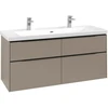 Image de V&B Subway 3.0 Meuble sous-lavabo 127,2x57,6x47,8cm, bleu volcan mat, Tau