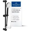 Image de Villeroy & Boch Universal Showers ensemble de douche   Noir Mat | Douchette à main avec 3 types de jet, support pour douchette à main flexible, anticalcaire, facile à monter, TVS109004000K5