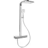 Image de V&B Duschsystem Infinity Showers 413x108x561mm, carré, montage mural, chrome